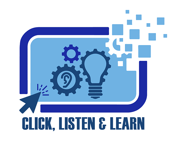 CLL Click Listen & Learn logo