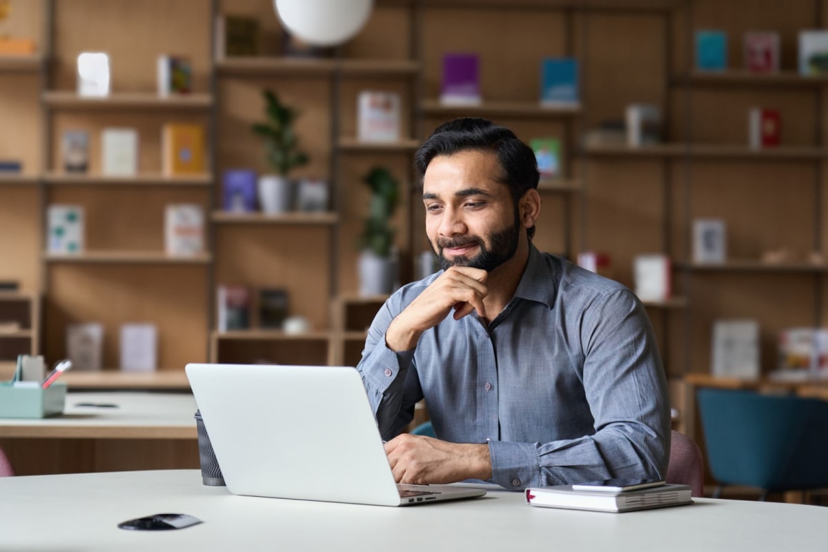Man with laptop