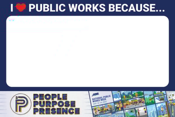 an image of a printable sign that reads "I love public works because..."
