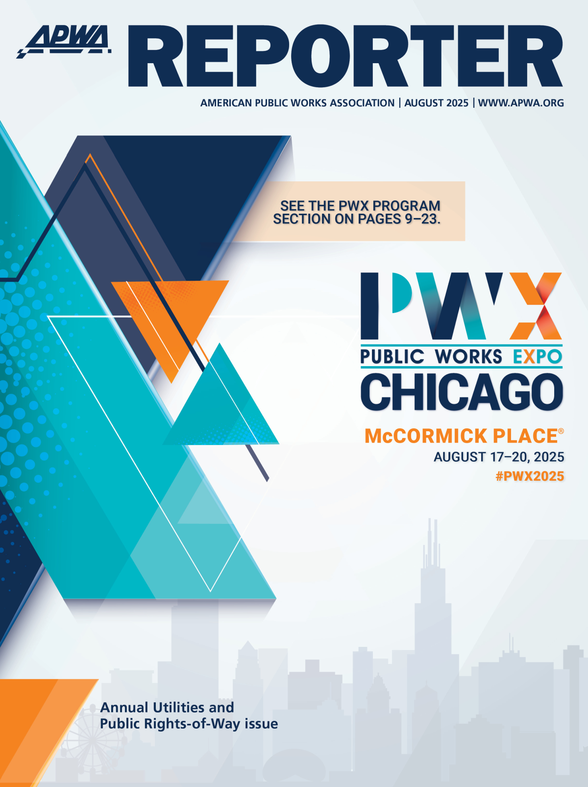 Cover image of the APWA Reporter August 2025 issue