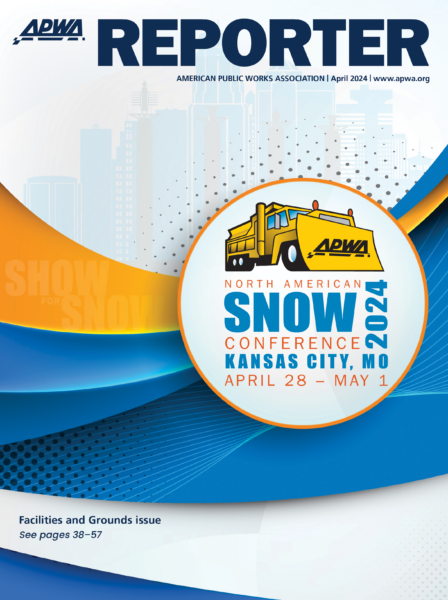 Cover image of the APWA Reporter April 2024 issue