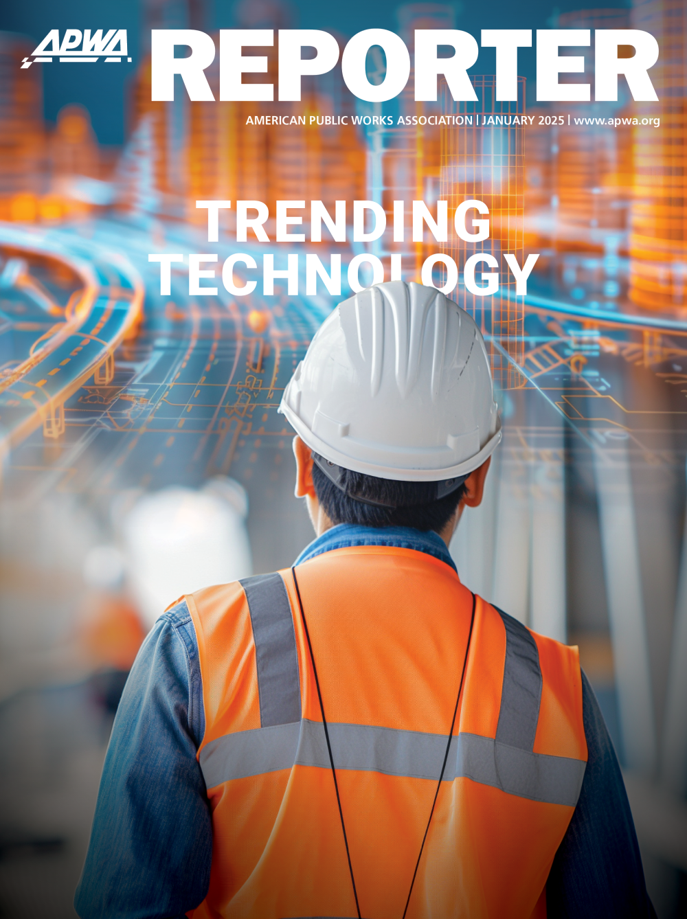 Cover image of the APWA Reporter January 2025 issue
