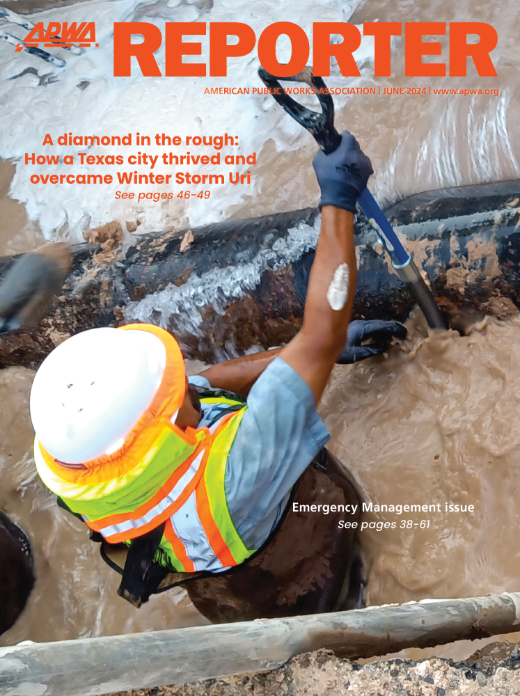 Cover image of the APWA Reporter June 2024 issue