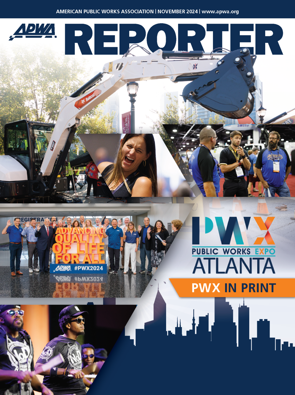 Cover image of the APWA Reporter November 2024 issue