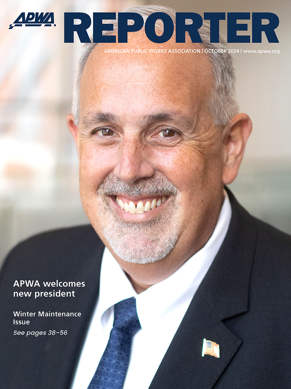 Cover image of the APWA Reporter October 2024 issue