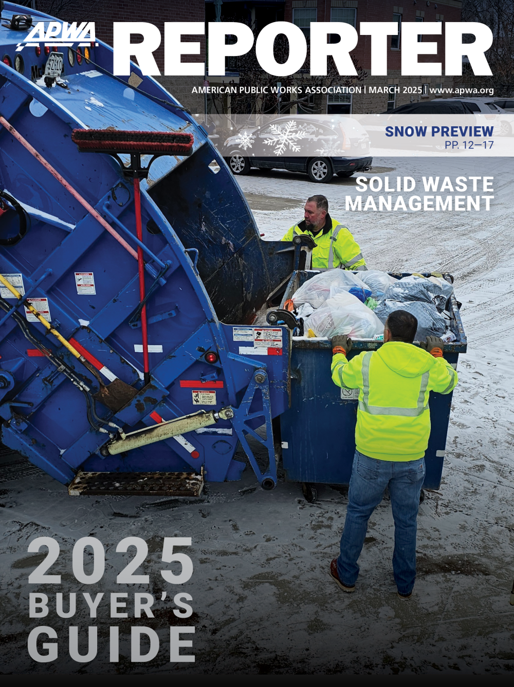 Cover image of the APWA Reporter March 2025 issue