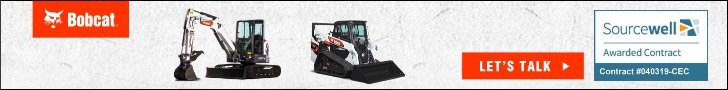 Leaderboard ad for Bobcat, links to Bobcat website