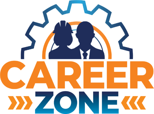 The APWA CareerZone logo, with a silhouette of public works professionals—one in a hard hat and one in a suit and tie—along with a gear icon and the words Career Zone.