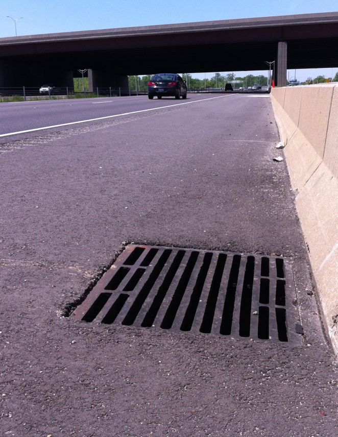 a photo of a custom fit steel inlet/catch basin riser from American Highway Products