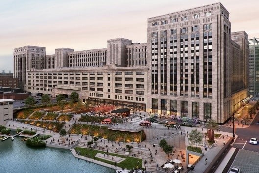 a photograph of the Old Post Office in Chicago