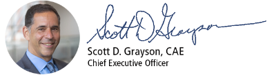 Signature of APWA CEO Scott Grayson