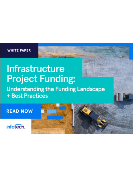 a cover image of infotech's Infrastructure Project Funding white paper