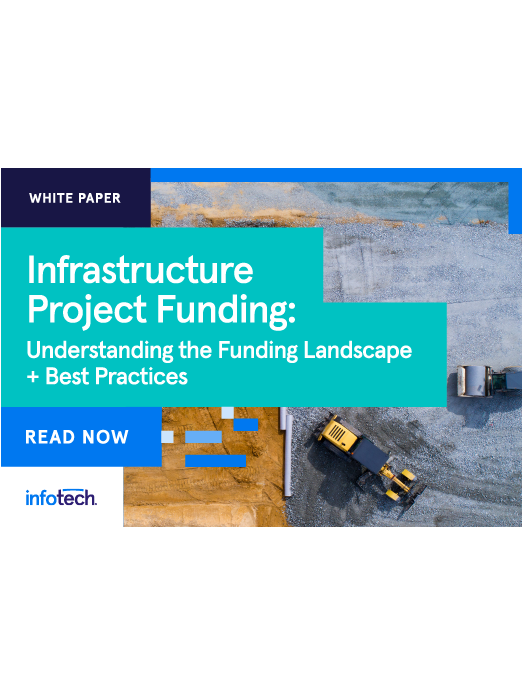 a cover image of infotech's Infrastructure Project Funding white paper
