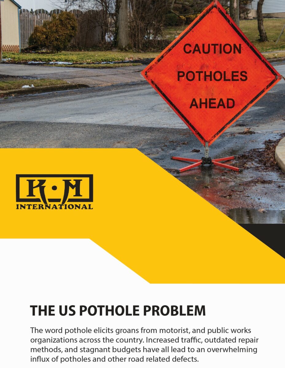 a cover image of KM International's "The US Pothole Problem"