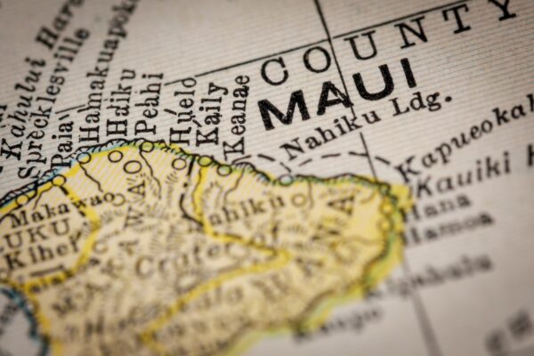 A map of Maui