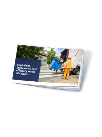 a cover image of Geotab's Maximizing Public Works Fleet Efficiency Across All Seasons