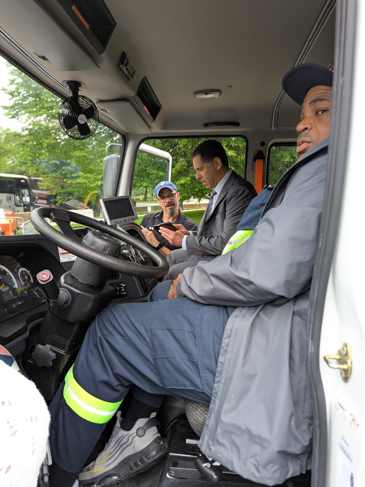 a photo of APWA's Donut & Trucks event in Washington, DC, celebrating National Public Works Week 2025