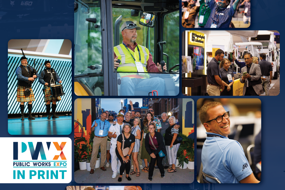 The November 2025 APWA Reporter cover with a collage of photos from PWX 2025.