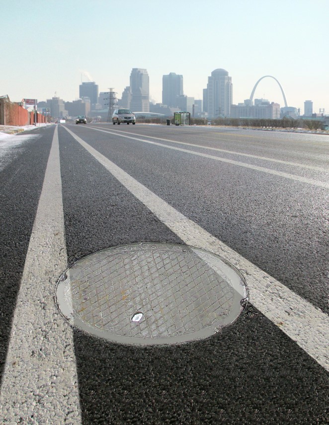 a photo of the Pivoted Turnbuckle Manhole Riser from American Highway Products