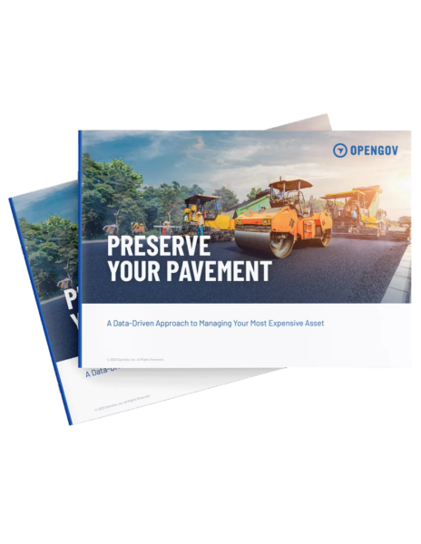 the cover image of OpenGov's Preserve Your Pavement
