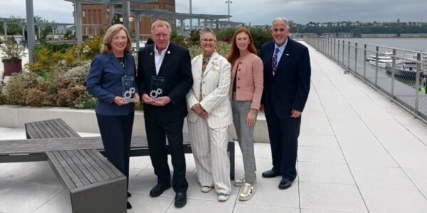 a photo of leaders from the Engineering & Public Works Roadshow and New York City’s Javits Center