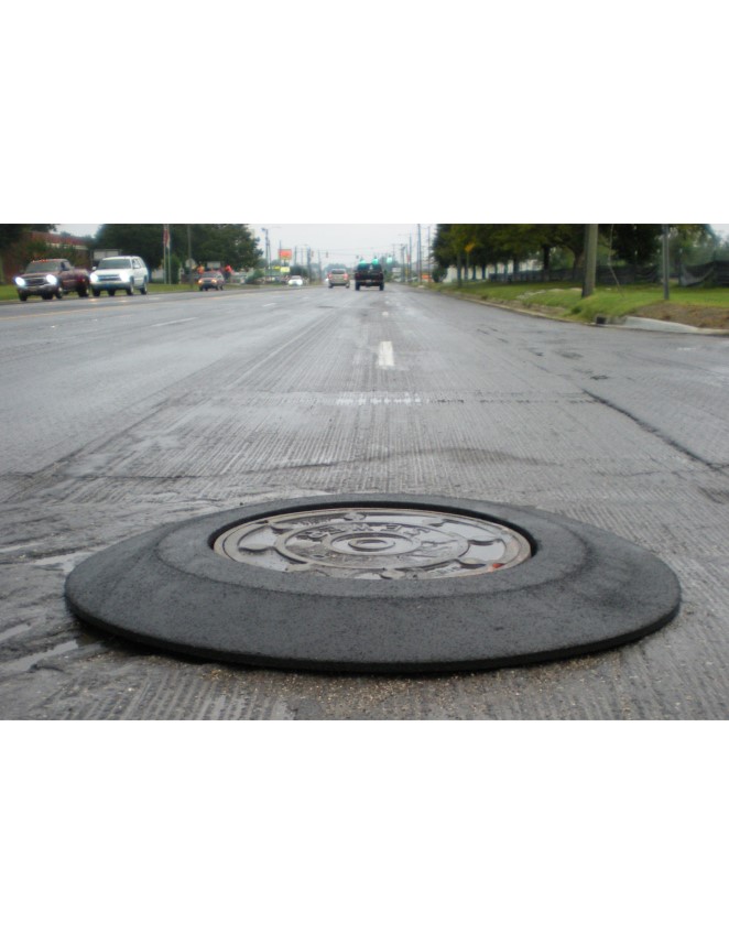 a photo of the Rubber Manhole Safety Ramp from American Highway Products