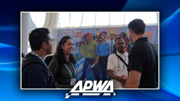a screenshot of APWA's award-winning post-event video, PWX 23 CONNECTING THE WORLD THROUGH PUBLIC WORKS