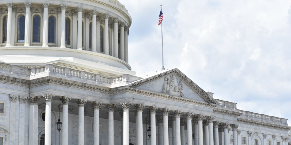 an image of the exterior of the US Capitol