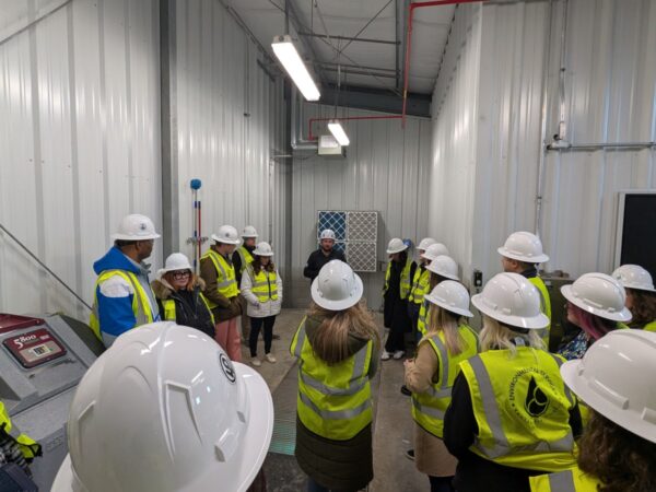 APWA staff tour the Wolcott Wastewater Treatment Plant in Kansas City, Kansas