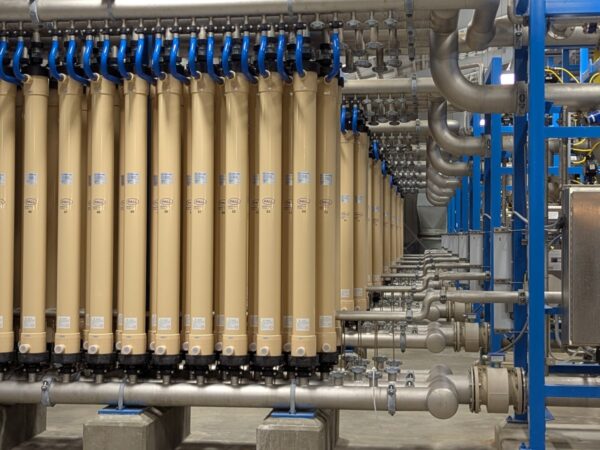 water filters at the WaterOne facility in Johnson County, Kansas