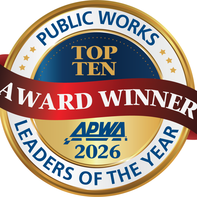 2026 APWA Top Ten Public Works Leaders of the Year Award Winner logo