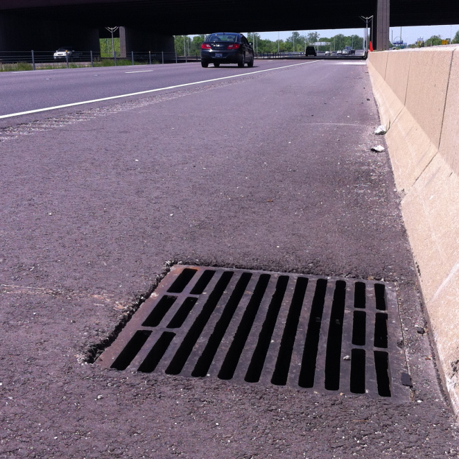 a photo of a custom fit steel inlet/catch basin riser from American Highway Products