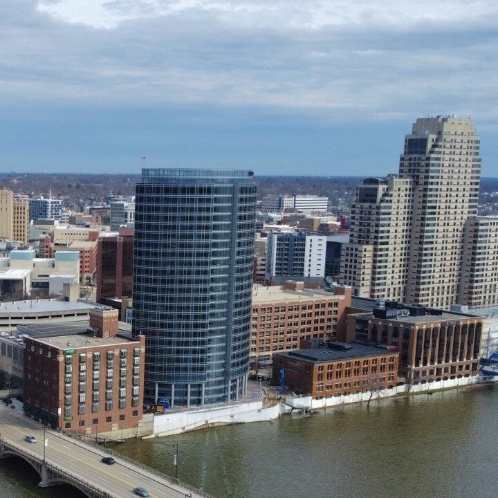 a photo of the Grand Rapids, Michigan, skyline