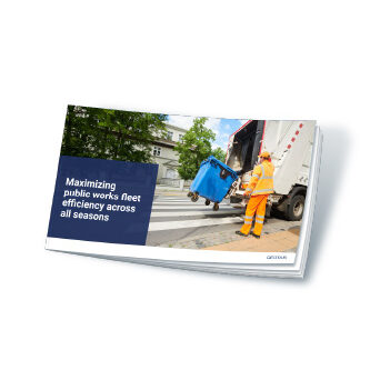 a cover image of Geotab's Maximizing Public Works Fleet Efficiency Across All Seasons