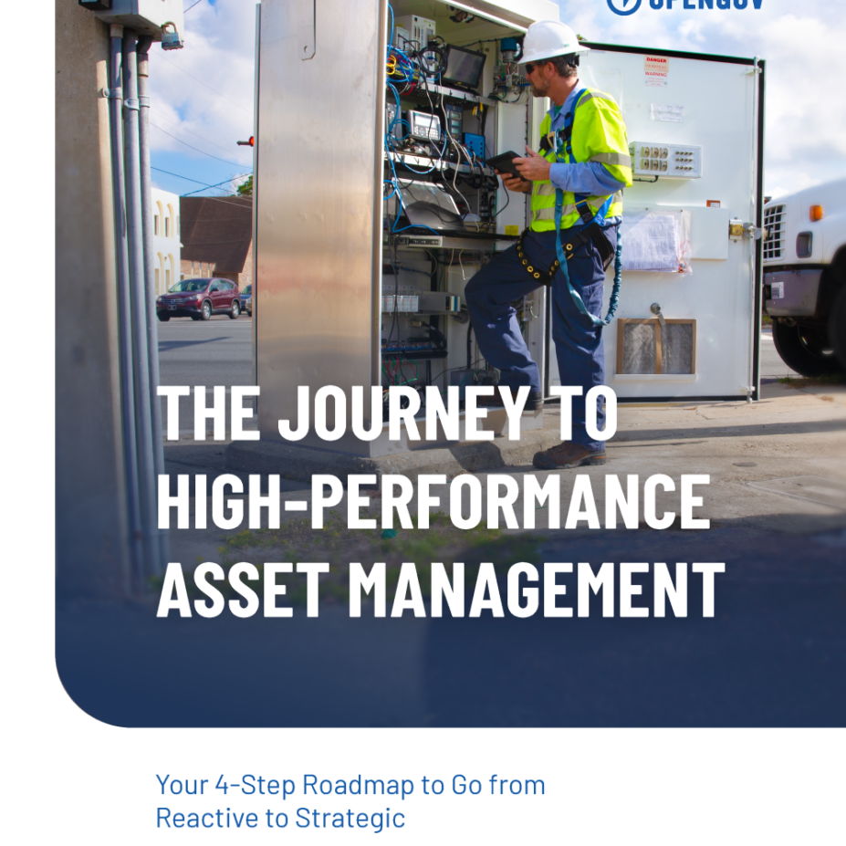 a cover image of OpenGov's "The Journey to High-Performance Asset Management"