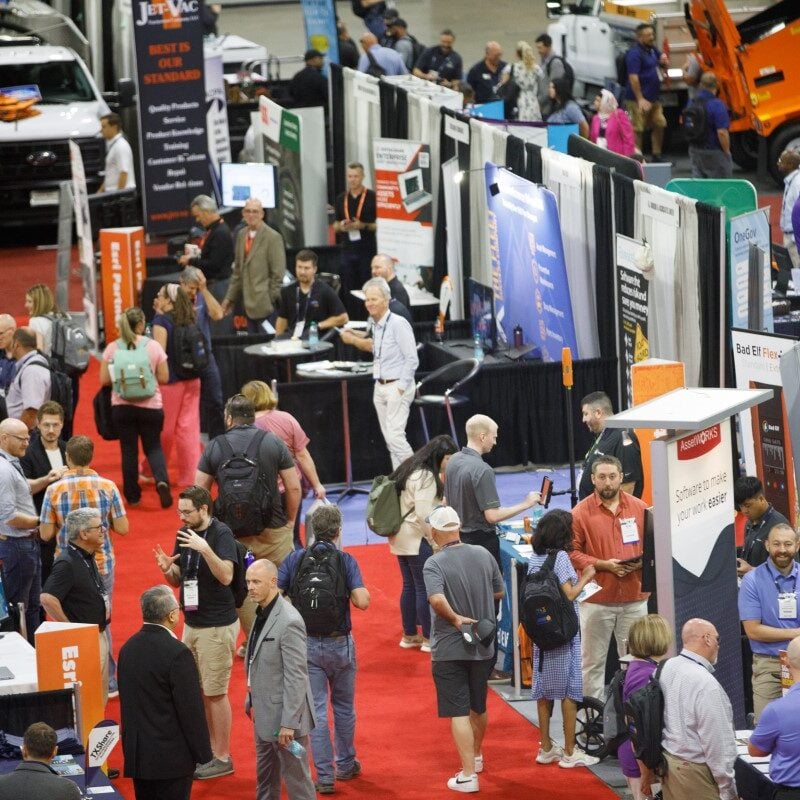 a photo of the PWX exhibit floor