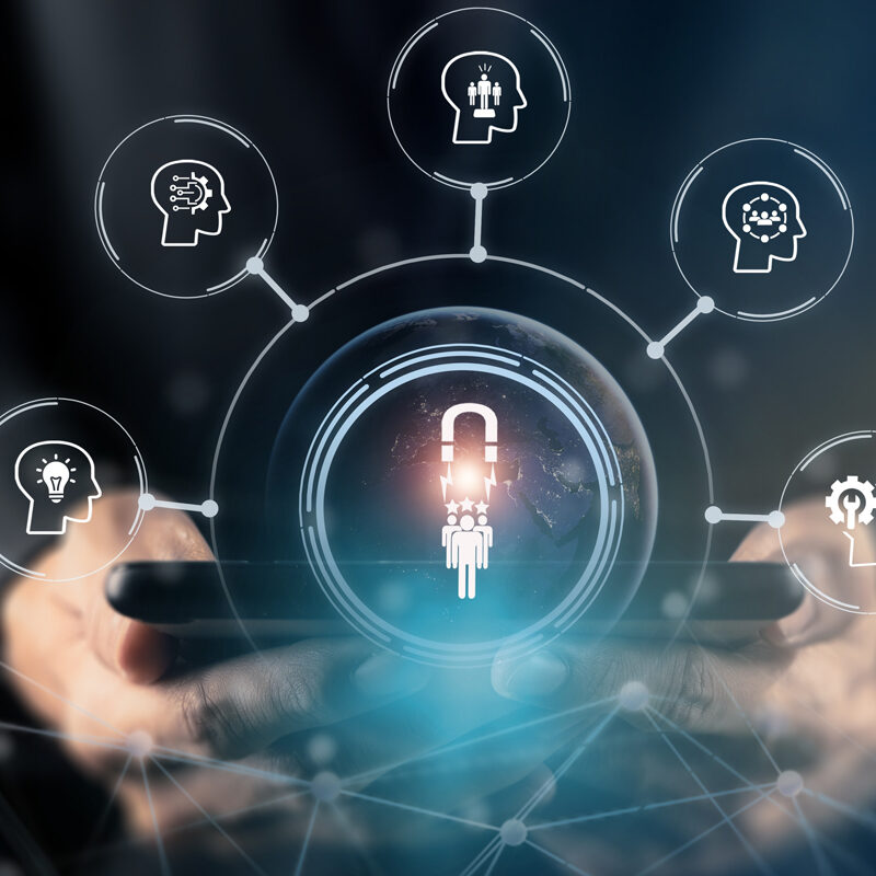 New skill, upskill and reskill concept. Foundational skills will need in the future world of work. Digial and AI technologies are transforming. New occupations emerge and workforce adaptation.