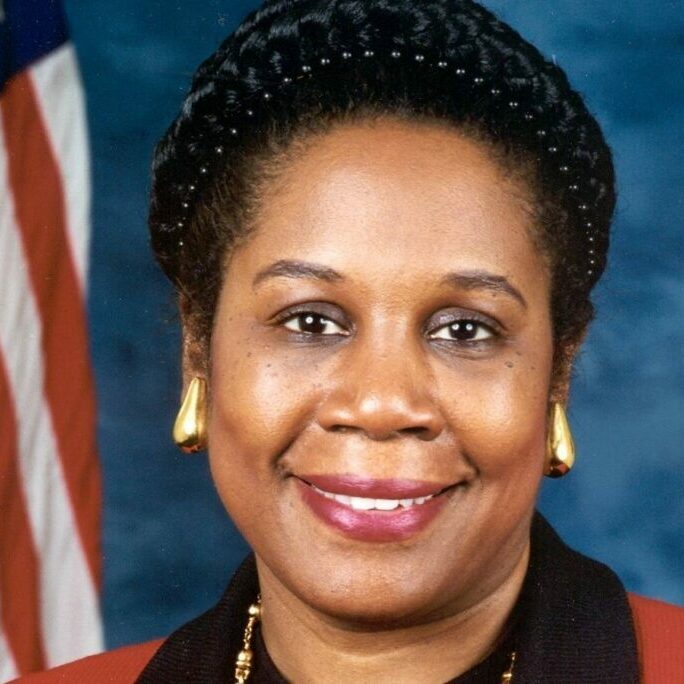 a headshot of U.S. Rep. Sheila Jackson Lee