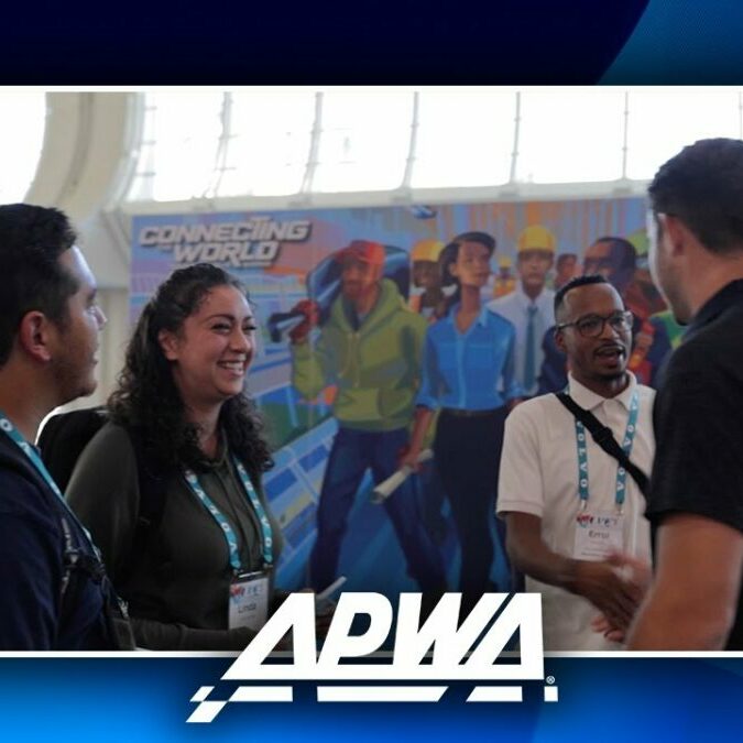 a screenshot of APWA's award-winning post-event video, PWX 23 CONNECTING THE WORLD THROUGH PUBLIC WORKS