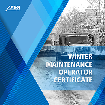 APWA Winter Maintenance Operator Certificate Image